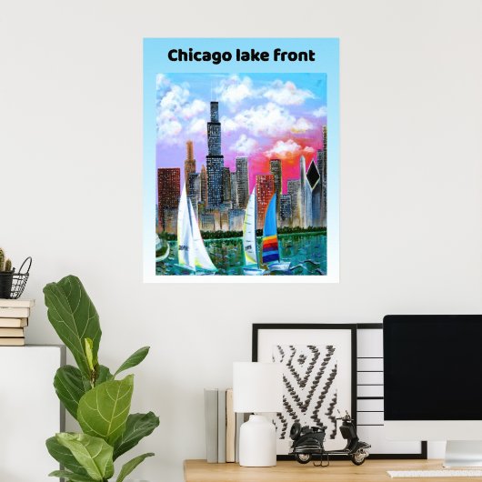 Chicagoer See Poster (Heimbüro)
