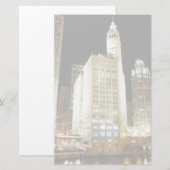 Chicagoer Sehenswürdigkeit Briefpapier (Vorne/Hinten)