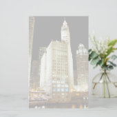 Chicagoer Sehenswürdigkeit Briefpapier (Stehend Vorderseite)