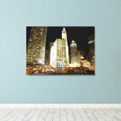 Chicagoer Sehenswürdigkeit Leinwanddruck (Insitu (Holzboden))