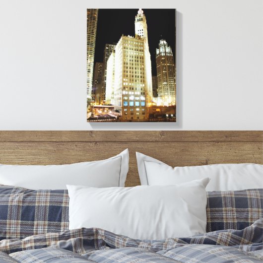 Chicagoer Sehenswürdigkeit Leinwanddruck (Insitu (Schlafzimmer))