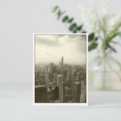 Chicagoer Skyline Postkarte (Stehend Vorderseite)