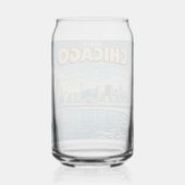 Chicagoer Skyline und Lake Michigan im Winter  Dosenglas (Vorderseite)