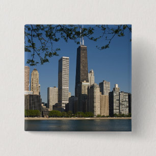 Chicagoer Skyline und Lake Michigan, Lake Shore Button