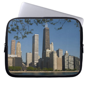 Chicagoer Skyline und Lake Michigan, Lake Shore Laptopschutzhülle