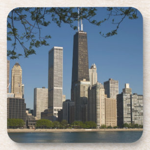 Chicagoer Skyline und Lake Michigan, Lake Shore Untersetzer