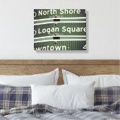 Chicagoer Straße Leinwanddruck (Insitu (Schlafzimmer))