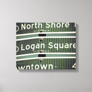 Chicagoer Straße Leinwanddruck
