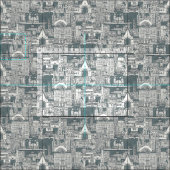 Chicagoer Toile, dunkelgrau Stoff (Kachel)