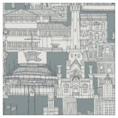 Chicagoer Toile, dunkelgrau Stoff (Nahaufnahme)