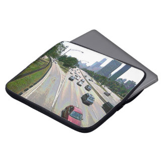 Chicagoer Verkehr in Sandstone Laptopschutzhülle