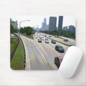 Chicagoer Verkehr in Sandstone Mousepad (Mit Mouse)