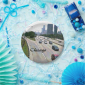 Chicagoer Verkehr in Sandstone Pappteller (Party)