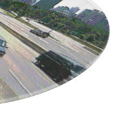 Chicagoer Verkehr in Sandstone Schneidebrett (Ecke)