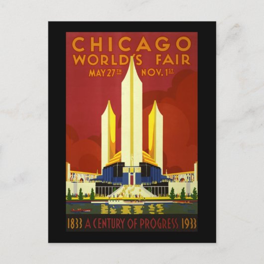 Chicagoer Weltmesse Postkarte (Vorderseite)
