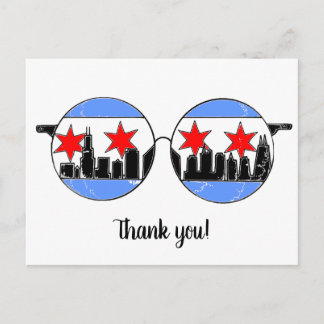 Chicagoggles danke Ihnen Postkarte