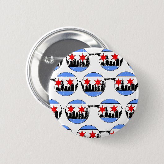 chicaGOggles Knopf Button (Vorne & Hinten)