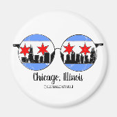 chicaGOggles Magnet (Vorne)
