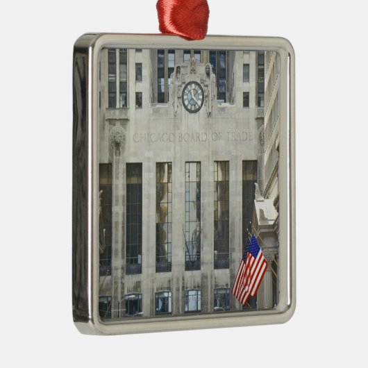 'ChicagoHandelskammer, Chicago, Illinois Silbernes Ornament (Rechts)