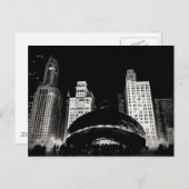 Chicagos Bean Postkarte (Vorne/Hinten)