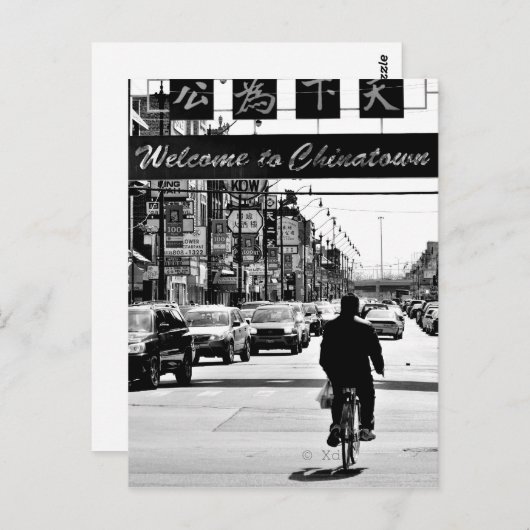 Chicagos Chinatown Postkarte (Vorne/Hinten)