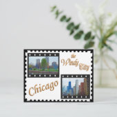 Chicagos Lake Shore Drive Postkarte (Stehend Vorderseite)