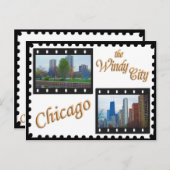 Chicagos Lake Shore Drive Postkarte (Vorne/Hinten)