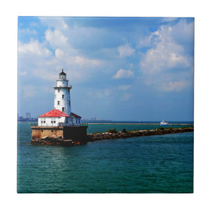 Chicagos Leuchtturm Fliese