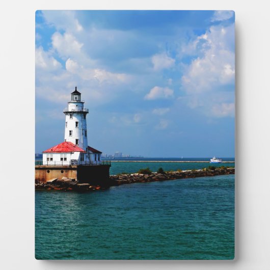 Chicagos Leuchtturm Fotoplatte (Vorderseite)