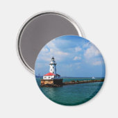 Chicagos Leuchtturm Magnet (Vorderseite/Rückseite)