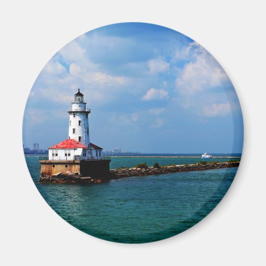 Chicagos Leuchtturm Magnet (Vorne)