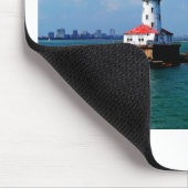 Chicagos Leuchtturm Mousepad (Ecke)