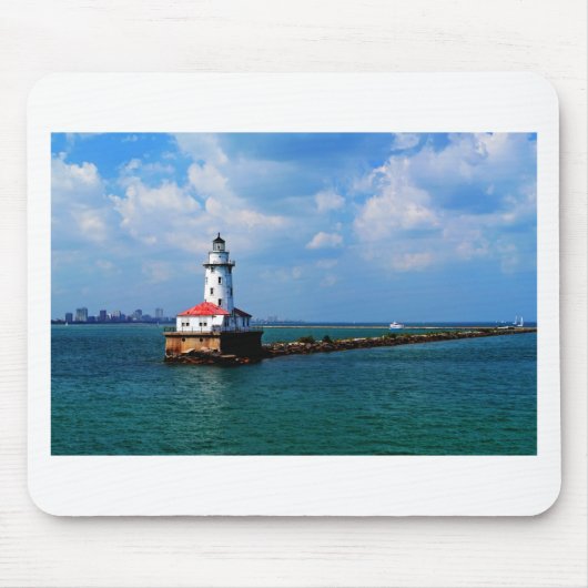Chicagos Leuchtturm Mousepad (Vorne)