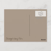 Chicagos Marinepier Postkarte (Rückseite)