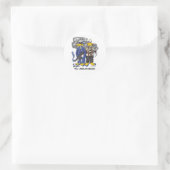 Chicagos Unberührbare Runder Aufkleber (Tasche)