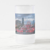 Chicagoskyline-Bier-Tasse Mattglas Bierglas (Mittel)