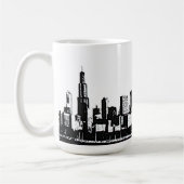 Chicagoskyline-Tasse Kaffeetasse (Links)