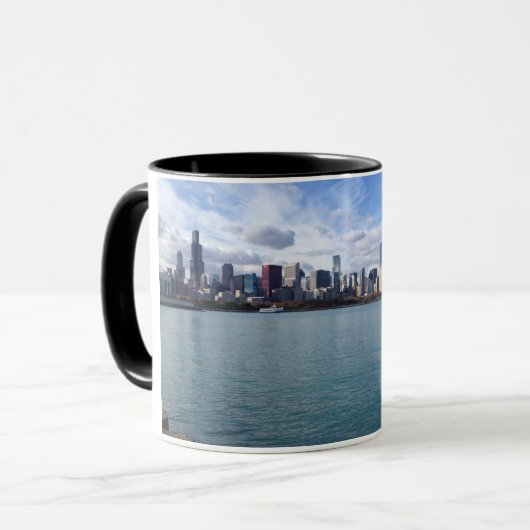 Chicagoskyline-Tasse Tasse (Vorderseite Links)