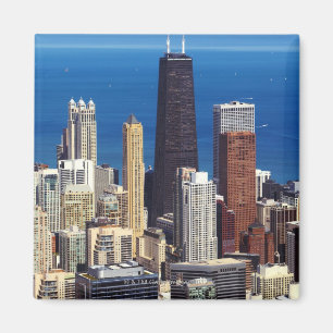 ChicagoSkyline und -Sehenswürdigkeiten Magnet