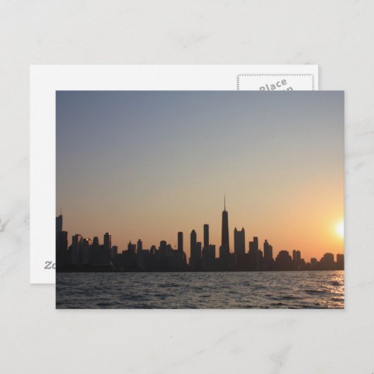 chicagosunset postkarte (Vorne/Hinten)