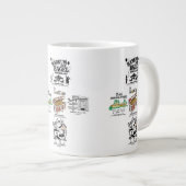 ChicagoTopic Design 5 Restaurants Jumbo-Tasse (Vorderseite Rechts)
