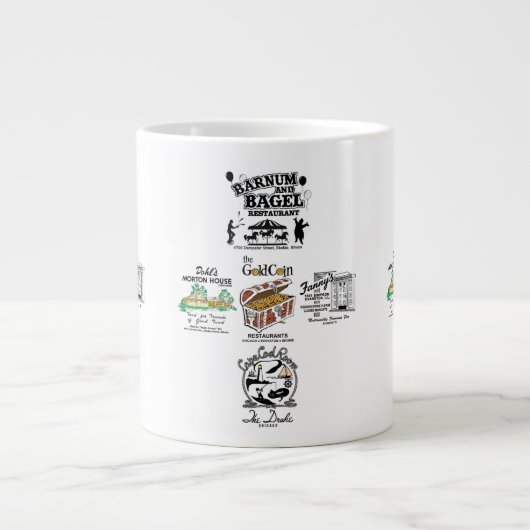 ChicagoTopic Design 5 Restaurants Jumbo-Tasse (Vorderseite)