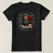 Chicana Druck T-Shirt (Design Rückseite)