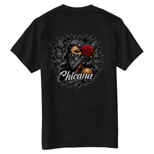 Chicana Druck T-Shirt