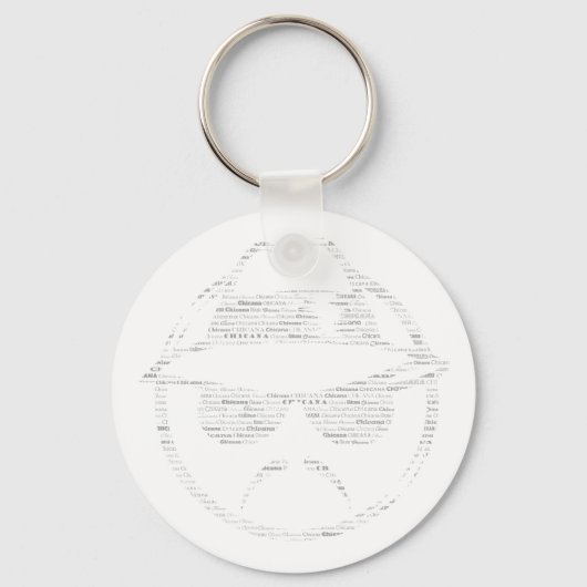 Chicana fährt Low-Text-Low-Text-Fahrer Schlüsselanhänger (Vorderseite)