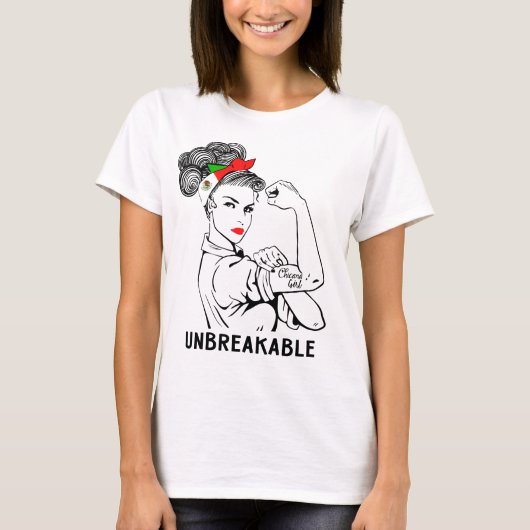 Chicana Mädchen unzerbrechlich T-Shirt (Vorderseite)