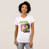 Chicana mexikanische Frau Hispanic Heritage T-Shirt (Vorne ganz)