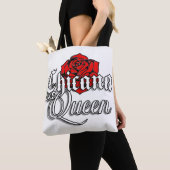 Chicana Queen Rote Rose Einkaufstasche Tasche (Von Nahem)