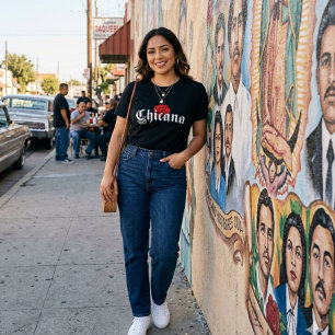 Chicana Red Rose  T-Shirt