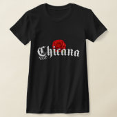 Chicana Rote Rose Shirt-Shirt T-Shirt (Ablage )